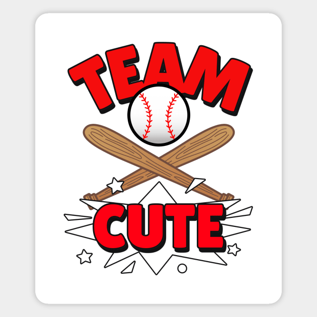 SPORTS Team Cute Baseball Lover Magnet by SartorisArt1